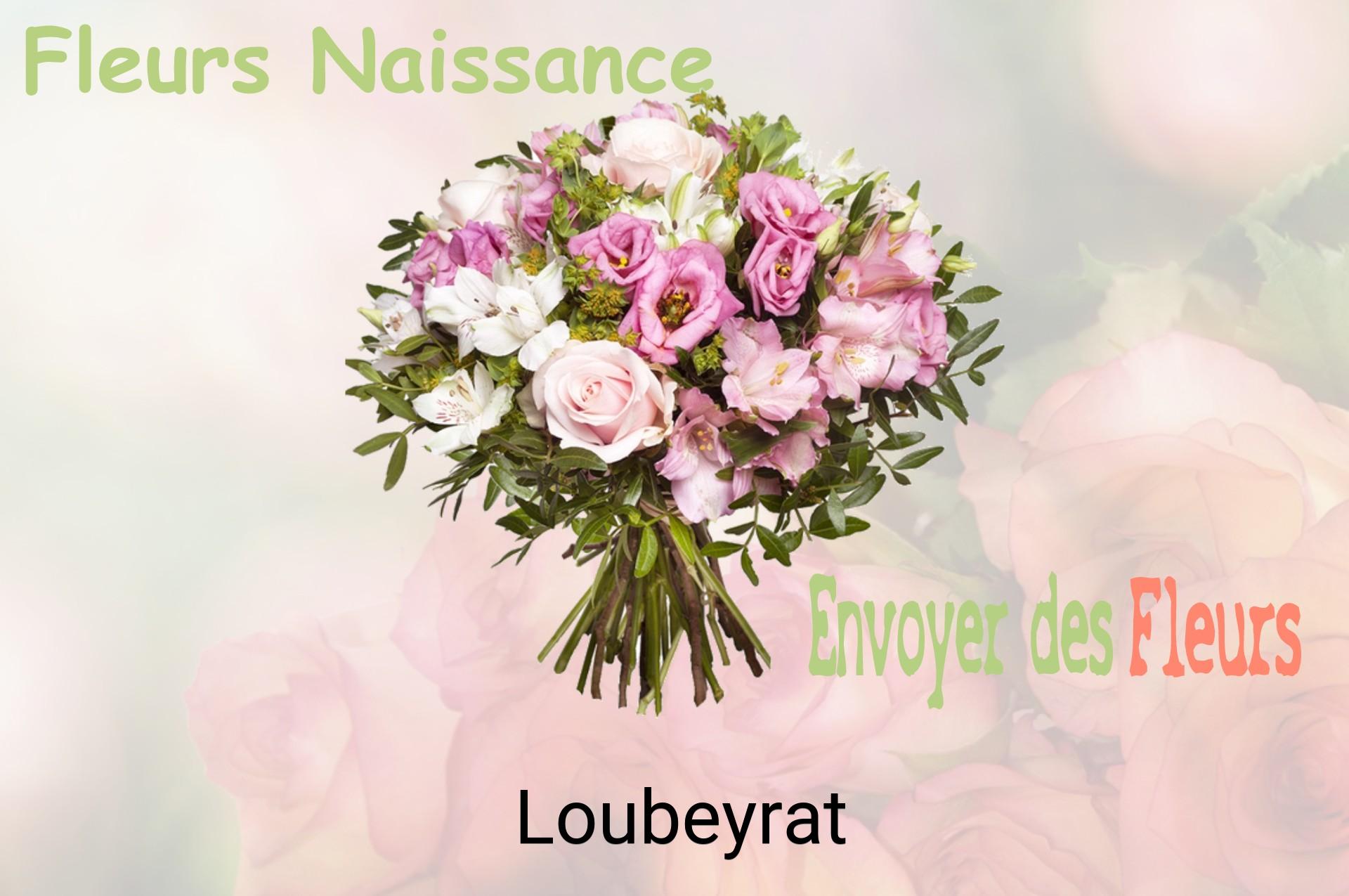 Bouquet de fleurs de naissance livré à Loubeyrat